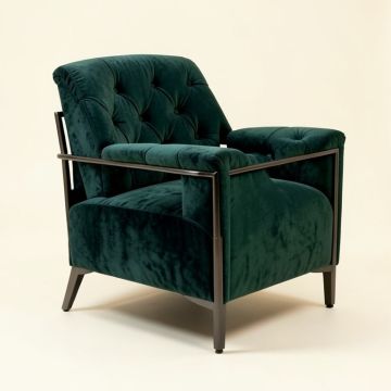 Marci 27.17 '' Wide Tufted Velvet Armchair (synthetic illustration; no displayed measurements)