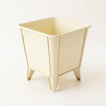 Slate Bridge Empty Raised Planter - Cream (synthetic illustration; no displayed measurements)