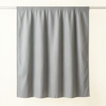 Moss Branch Shower Curtain Hanging Flat From A Plain Rod - Gray (synthetic illustration; no displayed measurements)