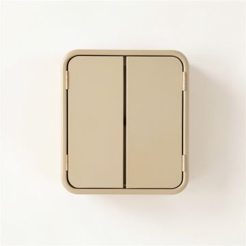 Olive Dell Wall-Mounted Entry Cabinet - Beige (synthetic illustration; no displayed measurements)