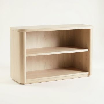 Briar Bridge Low Bookcase - Beige (synthetic illustration; no displayed measurements)