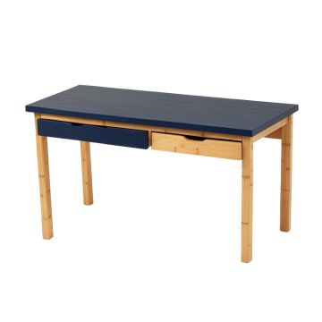 Ash Bridge Empty Workshop Workbench - Navy