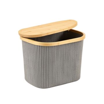 Holly Bluff Laundry Hamper - Gray