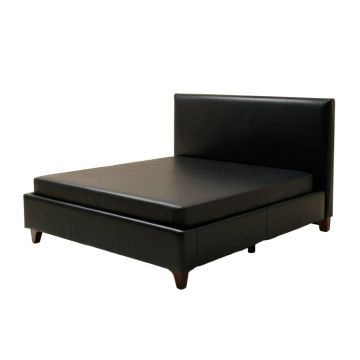 Queenscliff Faux Leather Upholstered Storage Platform Bed