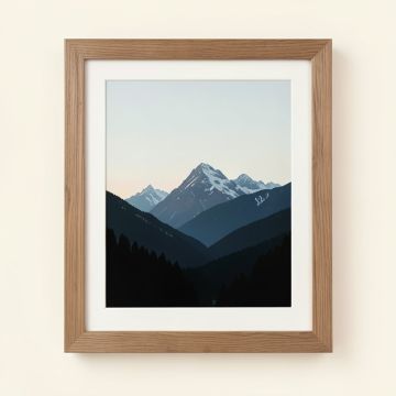 Zen Mountainframed Painting Print (synthetic illustration; no displayed measurements)
