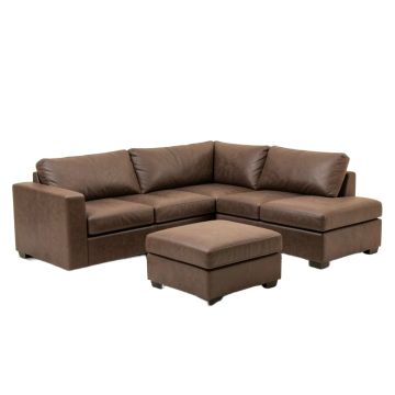 Abhisek 78.4 '' Wide Reversible Modular Corner Sectional With Ottoman