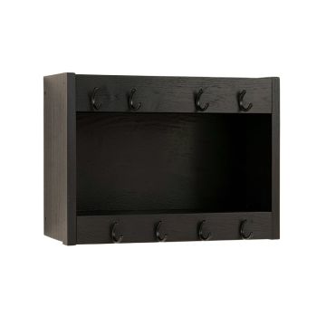 Sage Bluff Wall-Mounted Entryway Organizer Shelf - Black