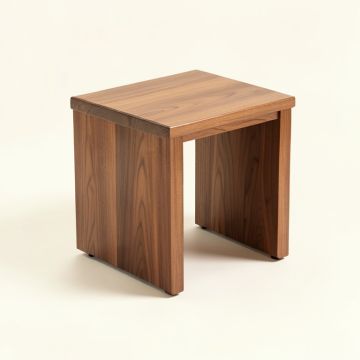 Solid Wood End Table (synthetic illustration; no displayed measurements)