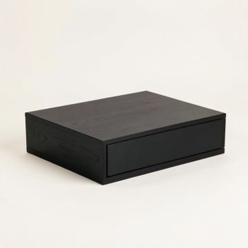 Sage Brook Desktop Monitor Riser - Black (synthetic illustration; no displayed measurements)