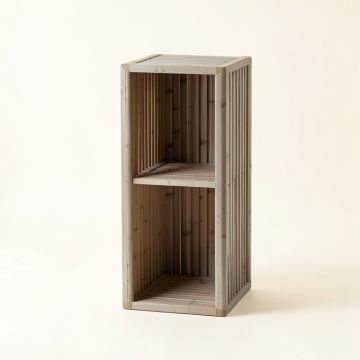 Vale Bridge Narrow Cubby Tower - Gray (synthetic illustration; no displayed measurements)