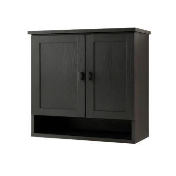 Spruce Brook Wall-Mounted Laundry Cabinet - Black
