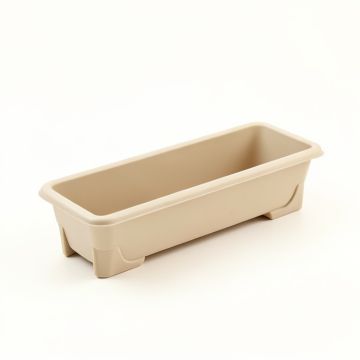Bay Bend Empty Railing Planter With Integral Brackets - Beige (synthetic illustration; no displayed measurements)