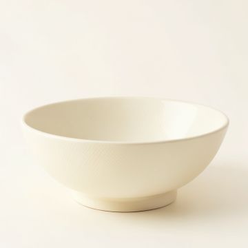 Oak Bend Dining Bowl - Ivory (synthetic illustration; no displayed measurements)