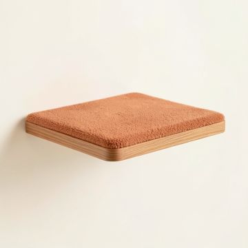 Vale Bridge Wall-Mounted Cat Perch - Terracotta (synthetic illustration; no displayed measurements)