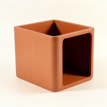 Bay Crossing Empty Furniture-Style Litter Enclosure - Terracotta (synthetic illustration; no displayed measurements)