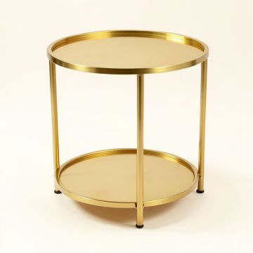 Round Metal Bar Cart (synthetic illustration; no displayed measurements)