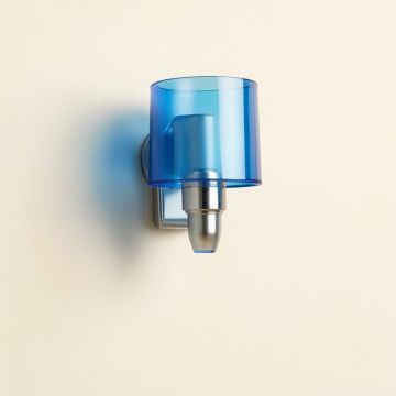 Holly Bend Wall Sconce Mounted On A Plain Wall - Blue (synthetic illustration; no displayed measurements)