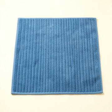 Dune Bend Bath Mat - Blue (synthetic illustration; no displayed measurements)