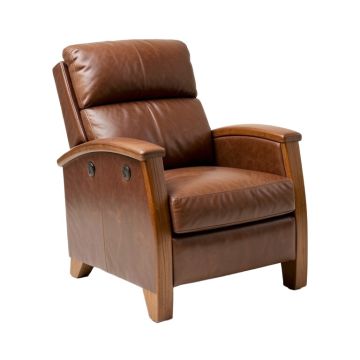 Beniamino 34 '' Wide Faux Leather Power Lift Assist Ergonomic Recliner With Massager