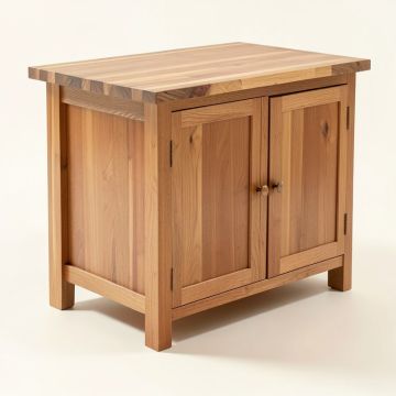 Carol Kitchen Island With Butcher Block Top (synthetic illustration; no displayed measurements)