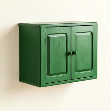 Briar Bridge Wall-Mounted Entry Cabinet - Green (synthetic illustration; no displayed measurements)