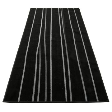 Olive Arc Rectangular Area Rug - Black