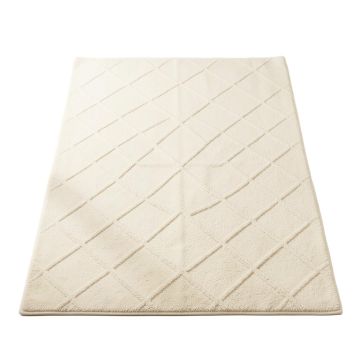 Fern Bend Rectangular Area Rug - Cream
