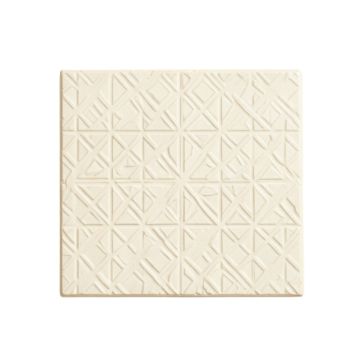 Pine Bend Uninstalled Square Decorative Tile - Ivory