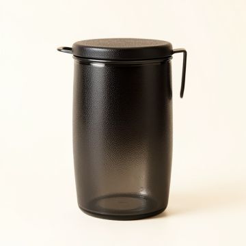 Brook Bridge Storage Canister With Lid - Black (synthetic illustration; no displayed measurements)