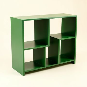 Pine Arc Desktop Shelving Unit (synthetic illustration; no displayed measurements)