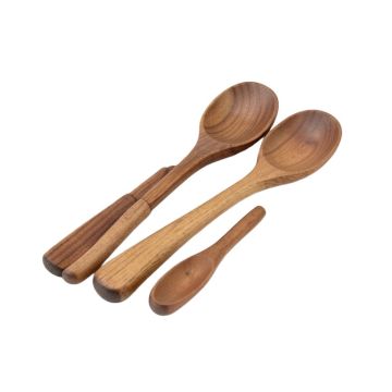 Anolon Teak Wood Tools 13-Inch Tool Set , 3-Piece