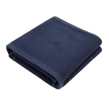 Fern Dale Bath Towel - Navy