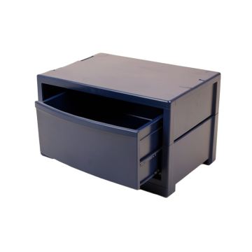 Cliff Crest Small-Parts Storage Drawer Cabinet - Navy
