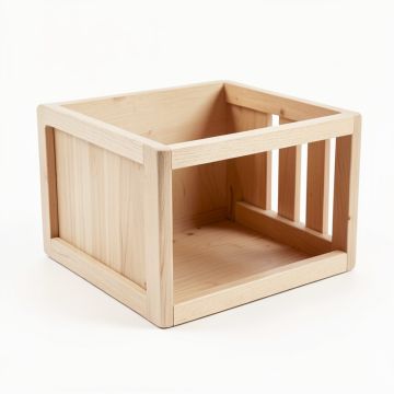 Briar Edge Empty Furniture-Style Pet Crate - Beige (synthetic illustration; no displayed measurements)