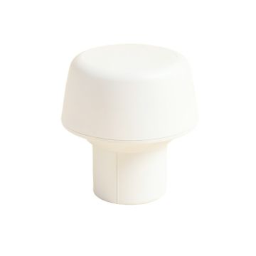 White Pvc Solar Powered Integrated Led 5 In . X 5 In . Fence Post Cap Light