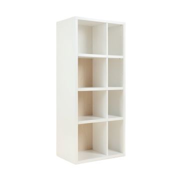 Cliff Branch Narrow Cubby Tower - White