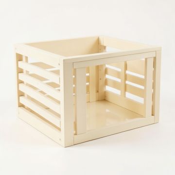 Clay Crossing Empty Furniture-Style Pet Crate - Cream (synthetic illustration; no displayed measurements)