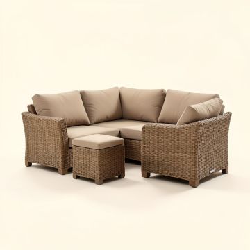 Phillipsville 4 Piece Rattan Sofa Seating Group With Cushions (synthetic illustration; no displayed measurements)