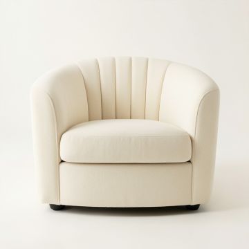 Lake Crossing Upholstered Armchair - Cream (synthetic illustration; no displayed measurements)