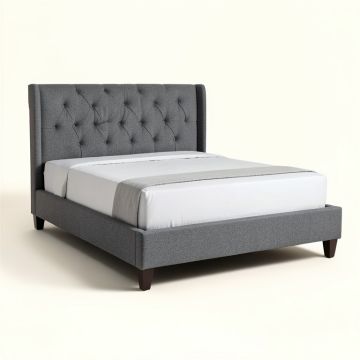 Palasota Tufted Solid Wood And Upholstered Standard Bed (synthetic illustration; no displayed measurements)