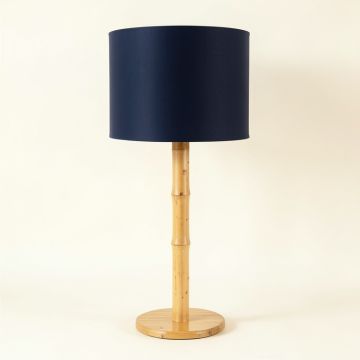 Dawn Canyon Floor Lamp With A Plain Fabric Shade - Navy (synthetic illustration; no displayed measurements)