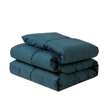 Thatcher Teal Reversible Cotton 7 Piece Comforter Set