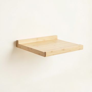 Slate Crest Wall-Mounted Cat Perch - Ivory (synthetic illustration; no displayed measurements)
