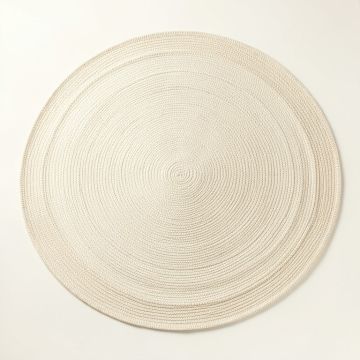 Linden Canyon Round Area Rug - Ivory (synthetic illustration; no displayed measurements)