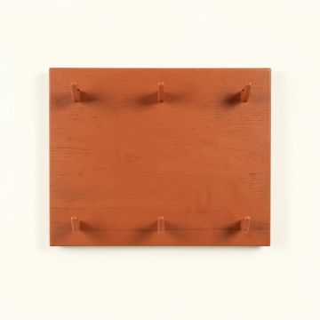Oak Bluff Empty Wall-Mounted Tool Organizer Panel - Terracotta (synthetic illustration; no displayed measurements)