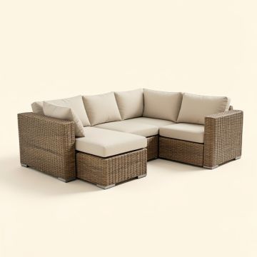 Manana Patio Sectional With Cushions (synthetic illustration; no displayed measurements)