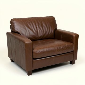 Melina 65 '' Genuine Leather Loveseat (synthetic illustration; no displayed measurements)