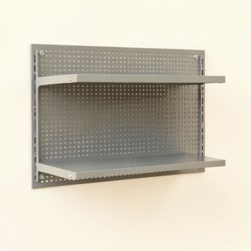 Shore Dell Empty Wall-Mounted Tool Organizer Panel - Gray (synthetic illustration; no displayed measurements)