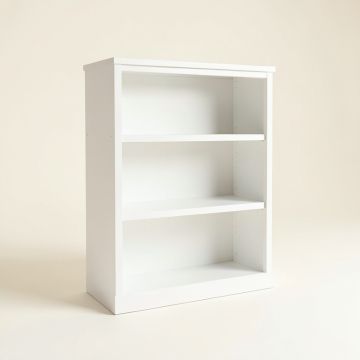 Linden Edge Freestanding Bookcase - White (synthetic illustration; no displayed measurements)