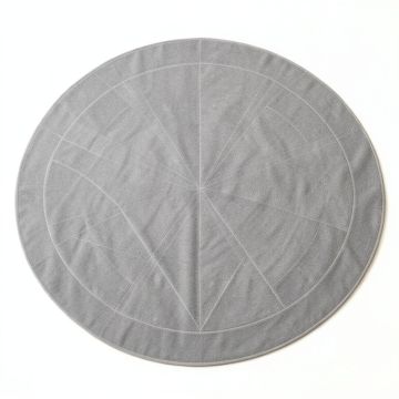 Cove Branch Round Area Rug - Gray (synthetic illustration; no displayed measurements)